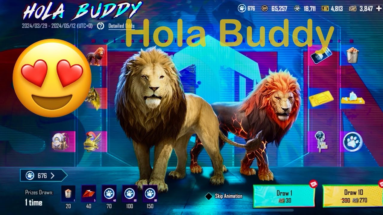 Luckiest Hola Buddy Crate Opening 😍 | Fiery Beast Buddy Set 🔥PUBG Mobile