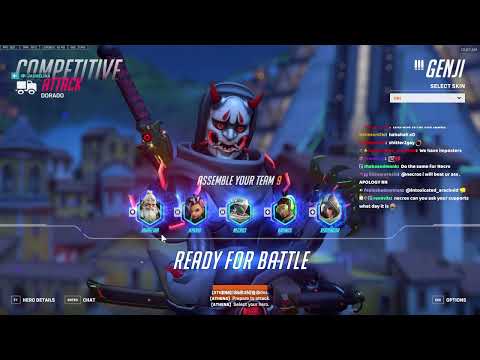 NECROS INSANE GENJI ONE TRICK - OVERWATCH 2 SEASON 5 TOP 500