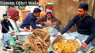 30 Years Old Man Selling Ojri in Road Side/How To Clean And Cooking Ojhri/Ojhri Recipe