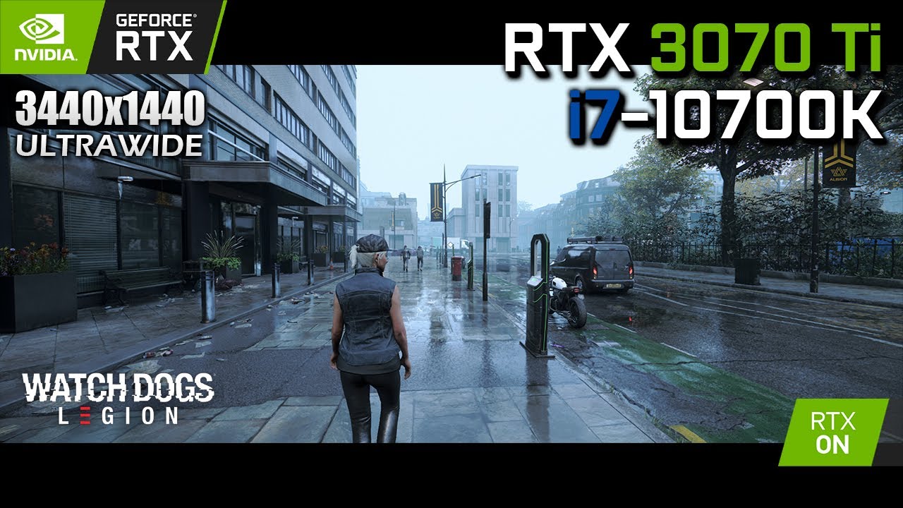 Watch Dogs Legion RTX 3070 Ti & i710700K Max Settings 3440x1440