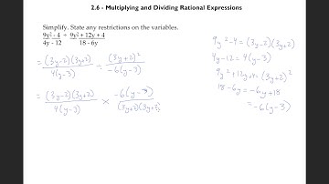2.6 - Multiplying and Dividing Rational Expressions (shorter)