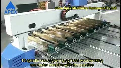 China 10 spindle cnc engraving cylinder woodworking cnc router machine with ten spindles