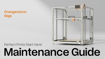 Perfect Prints Start Here! OrangeStorm Giga Maintenance Guide