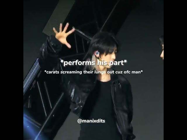 minghao performing SUPER for the first time|| seventeen super highlights#shorts#svt#edit class=