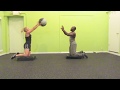 Partner Medicine ball routine dynamax ball, medicine ball Partner exercises Indoors Rear Exercises