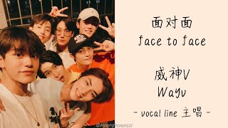 Miniatura del video "[ENG SUB:中字] 威神V WayV - 面对面 Face to face"