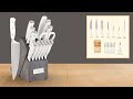 Best Kitchen Knife Set for Home Cooking | Forged Stainless Steel Knife Block Review