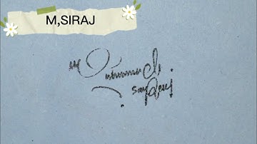 siraj name signature|| style handwriting Siraj name signature/signature idea
