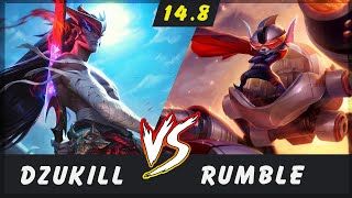 Dzukill - Yone vs Rumble TOP Patch 14.8 - Yone Gameplay