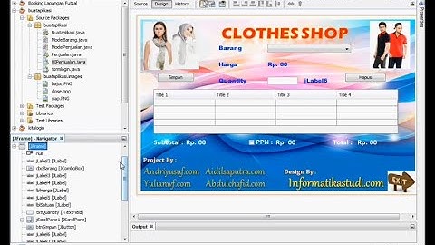Java NetBeans Program Penjualan Pakaian Free Source Code