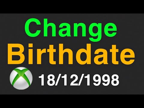 Xbox How to CHANGE Microsoft Account BIRTHDATE New!