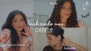 Finalizando meu cabelo ❤️