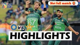 india vs pakistan Asia cup cricket match highlights 2023