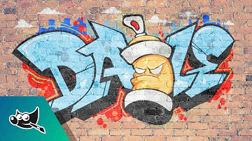 GIMP Tutorial: Impose a Graphic Onto a Brick Wall