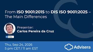 From ISO 9001:2015 to FDIS ISO 9001:2025 – The Main Differences [live webinar]