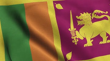 Sri Lanka Waving Flag Animation Loop | Stock Footage | Free Background