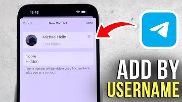 How to Add Someone by Username in Telegram