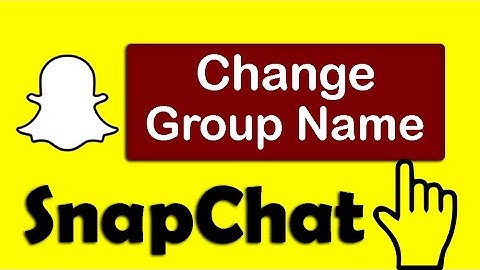 How to Change Snapchat Group Name | Edit Snapchat Group Name | Snapchat Tutorial