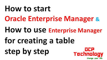 Start Oracle Enterprise Manager