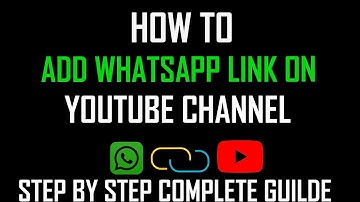 How to add whatsapp Link on youtube channel