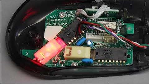 Motion detection with a computer mouse and an Arduino Uno