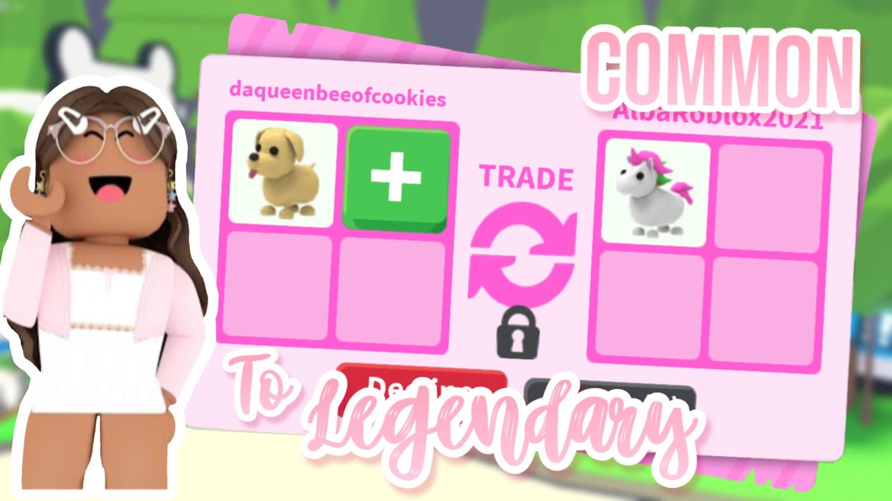 Download 💖Trading from COMMON TO LEGENDARY challenge in adopt me! (roblox)