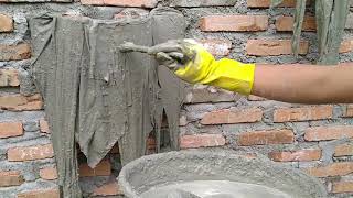 Ide Brilian | Cara Buat Pot Bunga Dinding Relief dari Kain Bekas dan Semen _ Kerajinan Tangan