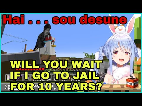 Pekora Believe In Yagoo If She Ever Go To Jail For 10 Years | Minecraft[Hololive/Eng Sub]