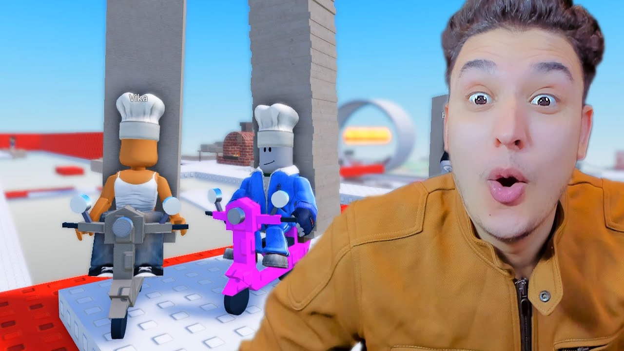 توصيل البيتزا بالموتسكل الصغير !!