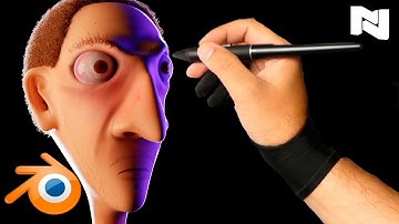 TimeLapse Blender 3D sculpt mode and texture painting - Blender 3.3