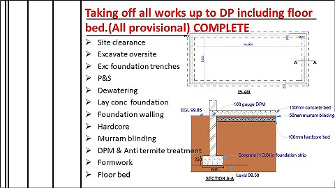 Introduction to take off (measure) substructure works when preparing a bill of quantities tutorial - DayDayNews