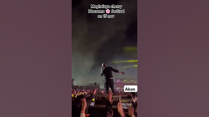 Akon in INDIA SHILLONG MEGHALAYA 2024 #akon #cherryblossomseason #shillong