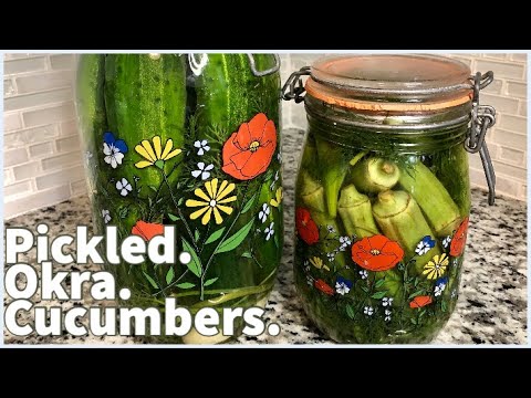 How to make CRUNCHY Pickles \  Crunchy Pickled Vegetables \ Refrigerator Pickles and Okra