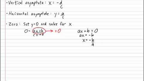 General Form of Rational Function