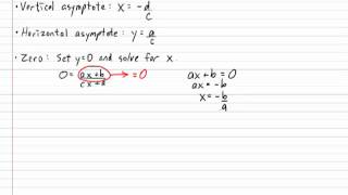General Form of Rational Function