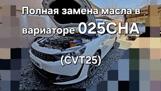 Полная замена масла в вариаторе Kaiyi e5 025cha своими руками в гараже. (CVT25)