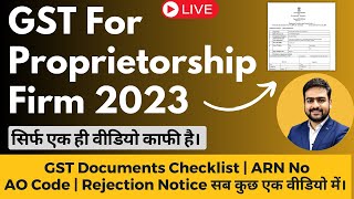 GST Registration for Proprietorship | GST Registration Sole Proprietorship Firm Online Process