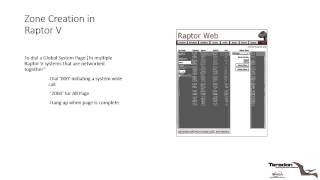 Teradon Raptor V Programming Zone Creation