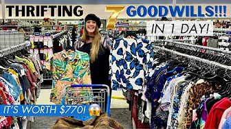 WHOA!!! GOODWILL Didn't Know What They Had!! $$$$ Epic Goodwill Thrift Haul! Thrift 7 GW's With Us!