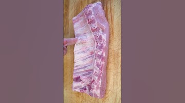 How to Remove Membrane From Pork Ribs! #shorts #tips