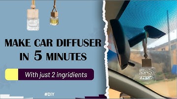 How to easily make a strong-smelling car diffuser in 5 minutes. #cardiffuser  #carscents #diyproject