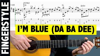 I'm Blue (Da Ba Dee) - Percussive Fingerstyle Guitar Tutorial