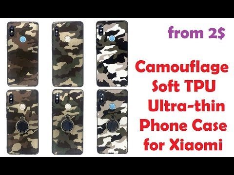 Xiaomi smartphone Camouflage soft TPU bags and case