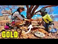 Biggest nugget of the trip finding gold with our metal detectors remote outback australia