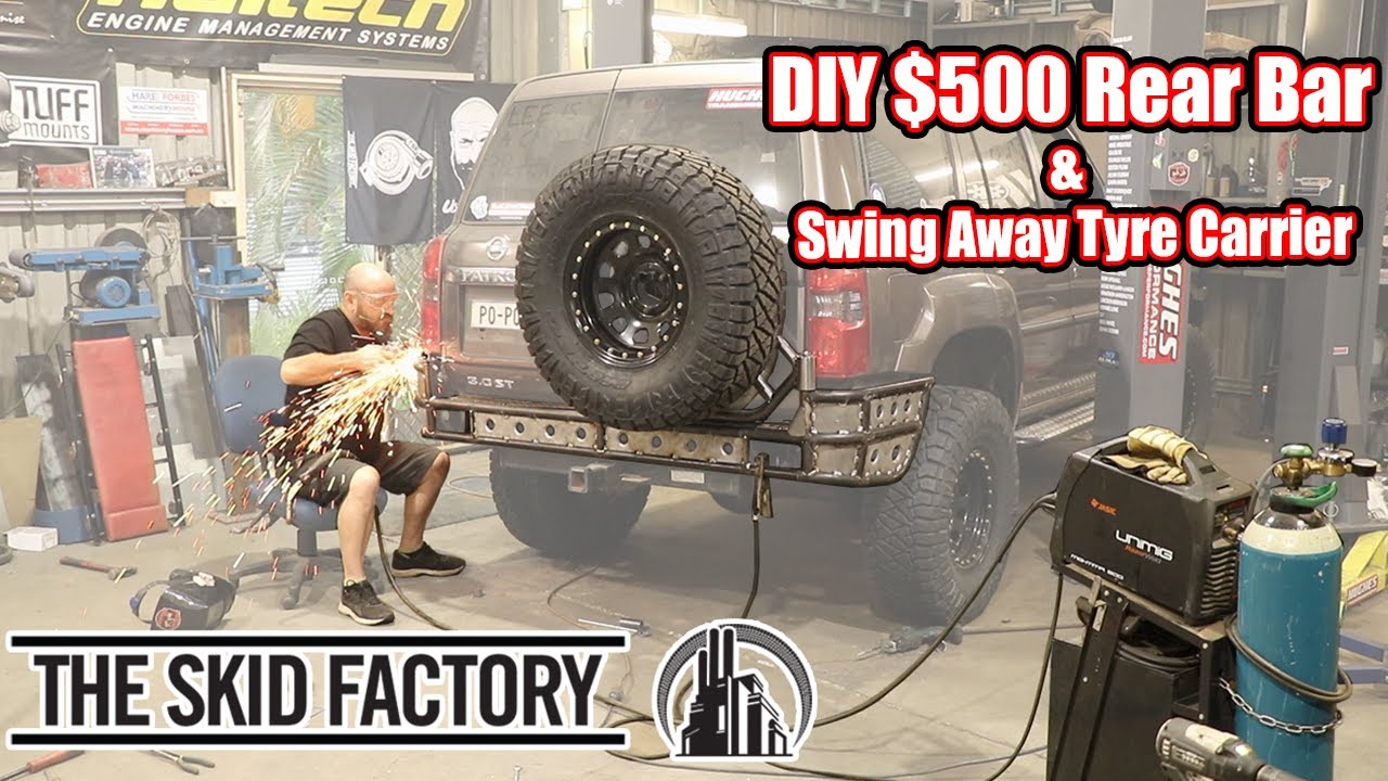 How to build your own rear rack and tire carrier – Cummins Patrol Ep15