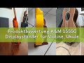 Produktbewertung K&M 15550 Displayständer für Violine, Ukulele, Bratsche - Holz-Optik - Dreifachvers