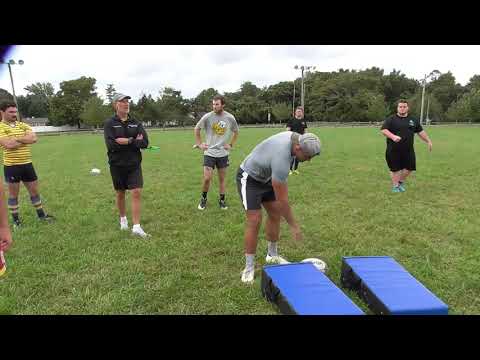 Rugby Defensive Folding Skill Drill