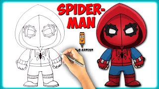 How to Draw Spiderman Homecoming | Drawing Tutorial | Simple & Easy