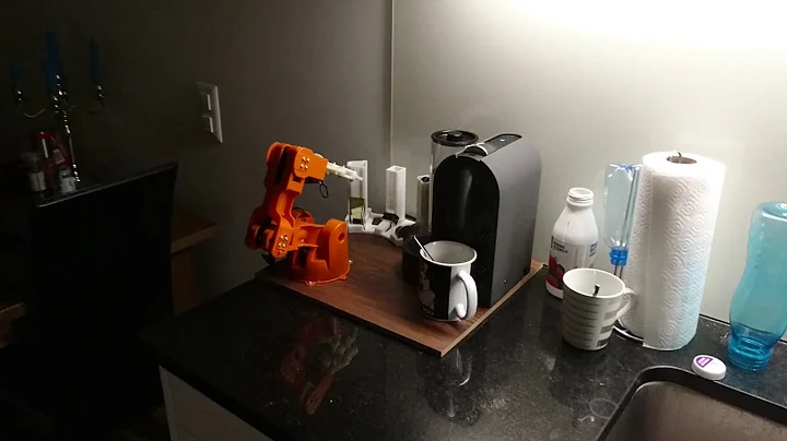 Voice controlled coffee robot - Amazon Echo, Arduino Braccio and a Raspi