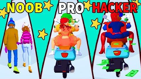 NOOB vs PRO vs HACKER in Couple Run New Game Gameplay All Levels Android, ios‏‏‏‏‏‏